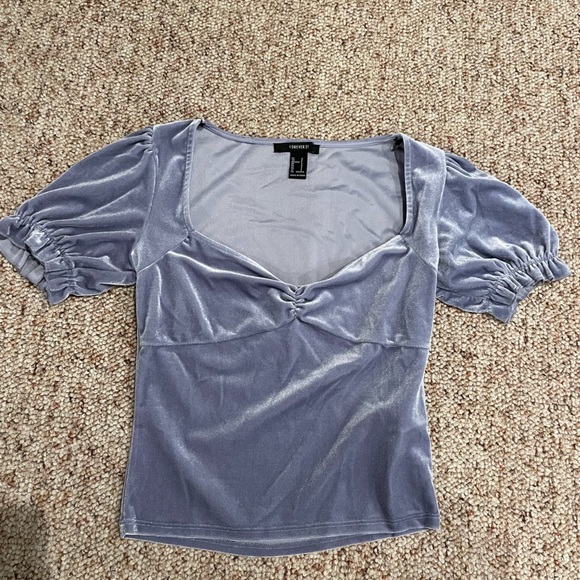 Velvet babydoll top - Picture 2 of 2